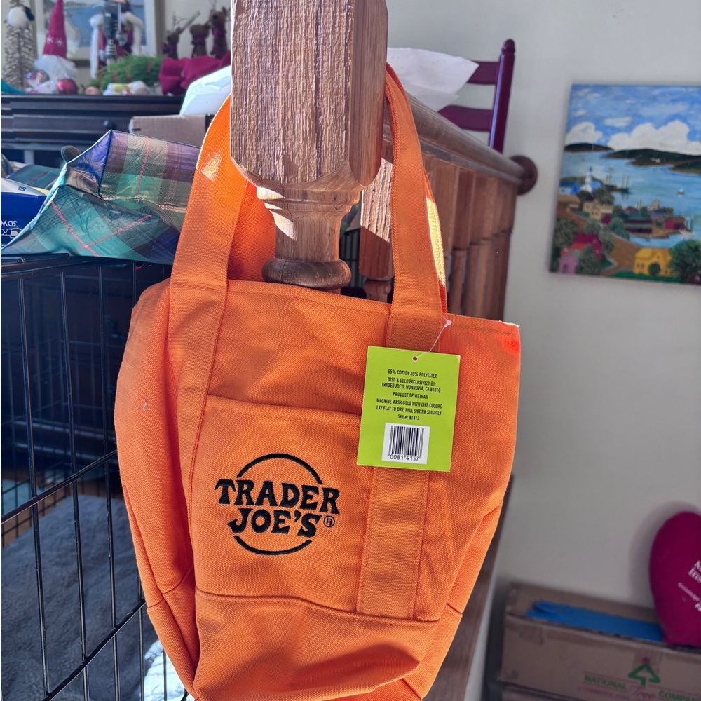 Trader Joe's Orange Tote Bag